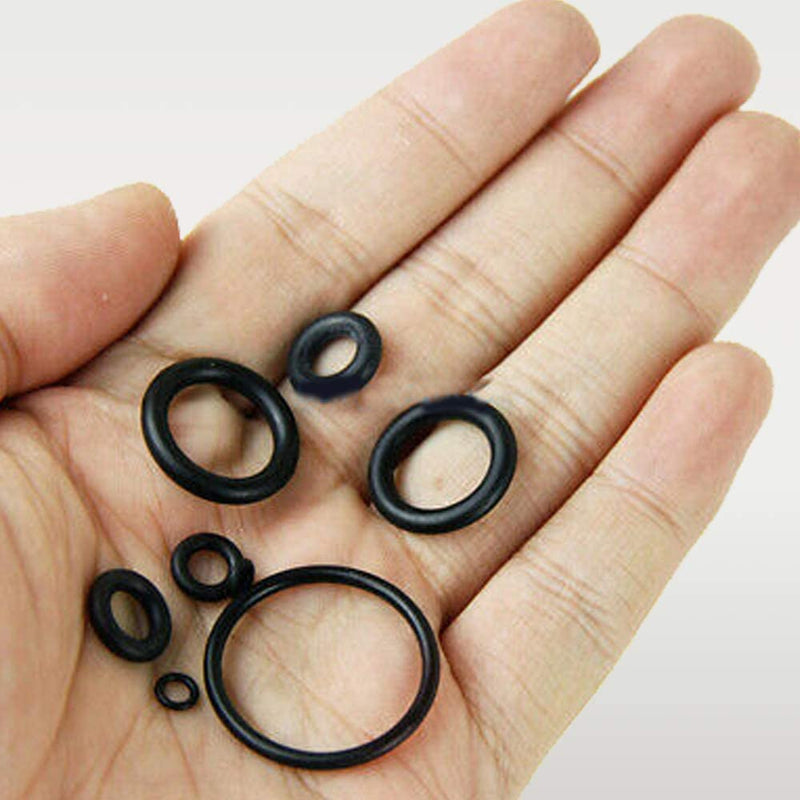 Katzco 225 Piece O Rings Assortment Set - Heavy Duty Rubber Rings for Professional