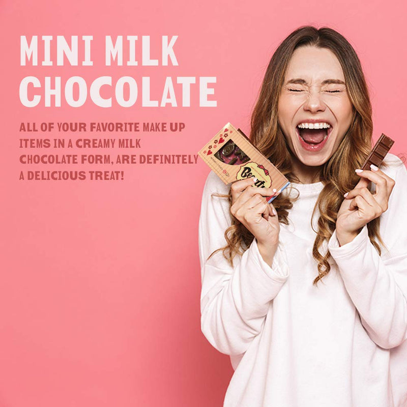 Kicko Mini Milk Chocolate Beauty Kit - Combs, Ribbons, Curlers - 3 Sets of 11 Pcs, 3.17