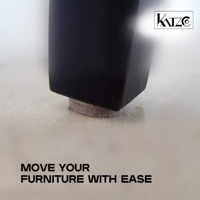 Katzco 1 inch - 32 Pc. Felt Furniture Floor Pads - Hook in Protectors for Furniture, Tile