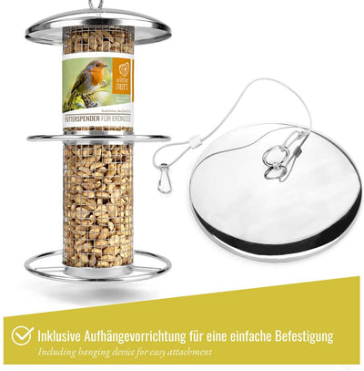 Bird feeder donor 35cm peanut feeder made of stainless steel bird