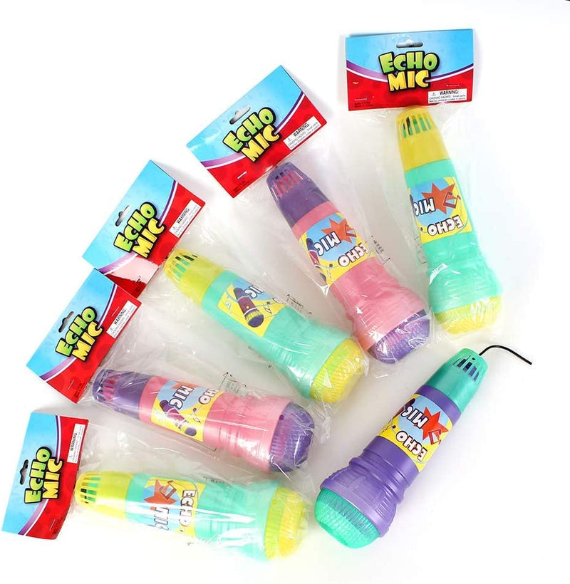 Kicko Echo Microphone - 6 Pack - Cool and Fun Magic Microphone for Kids - Perfect Party