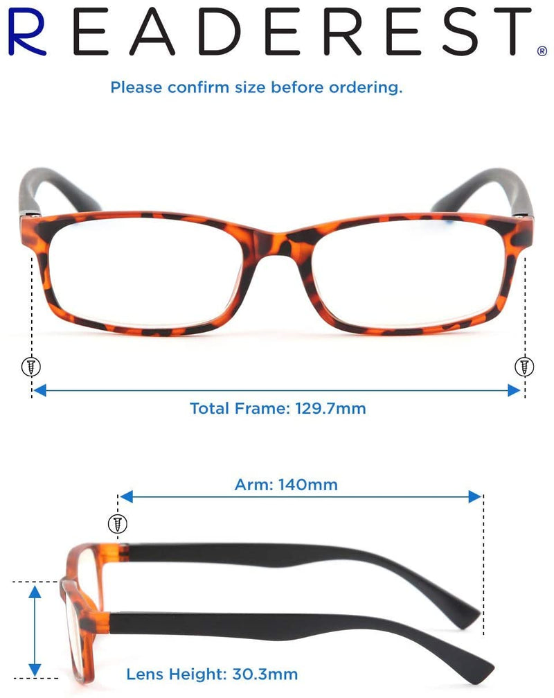 Blue-Light-Blocking-Reading-Glasses-Tortoise-Black-1-25-Magnification-Computer-Glasses