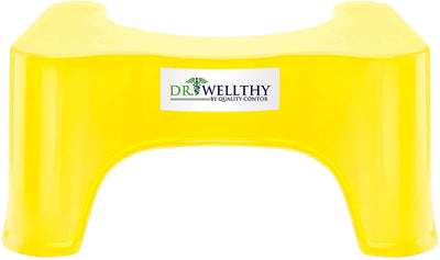 Dr Wellthy Medical toilet stools 47x32x20cm yellow healthy
