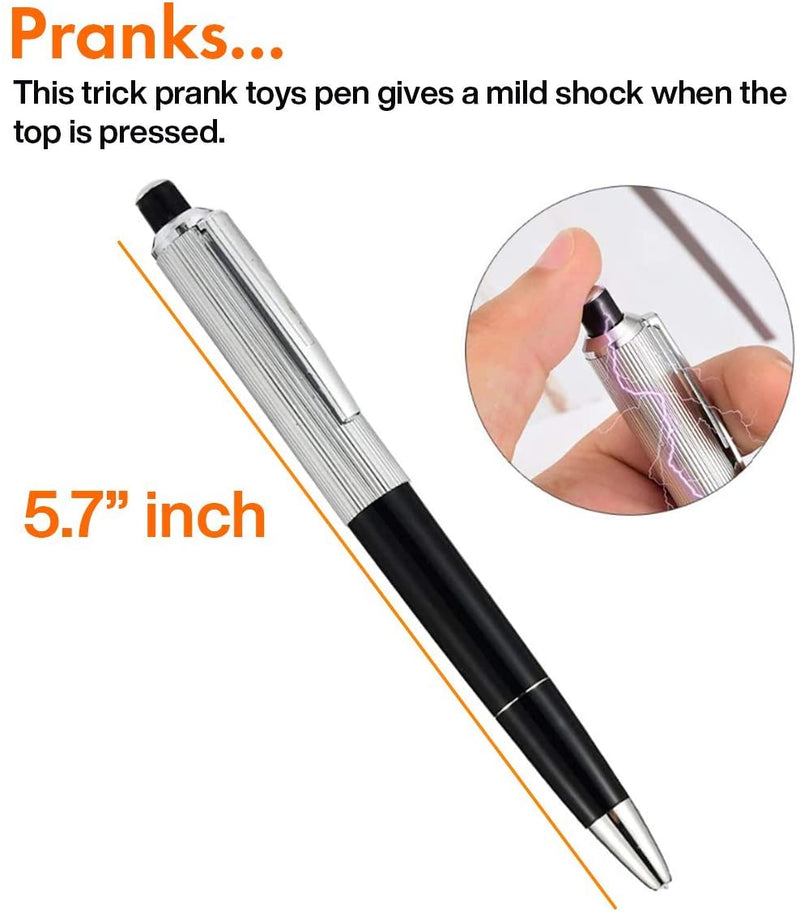 Kicko Electric Shock Pens - Writing Metal Ballpoint Shocking Pens, 4