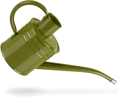 Homarden 34 oz. Green Watering Can - Metal Watering Can with Long Spout for Decoration