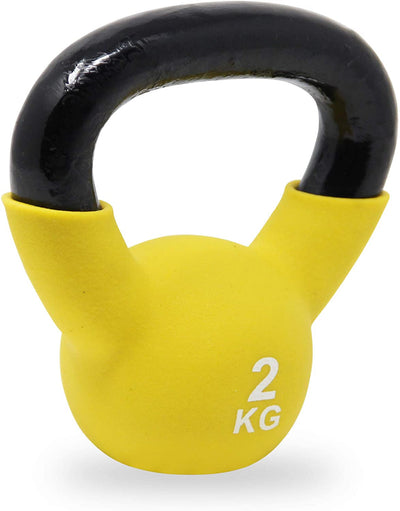 Kettlebell neopren 226 kg including workout I ball dumbbell in various colors