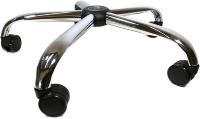 Foot cross turning cross for office chair made of steel in chrome extra stable with 50mm or