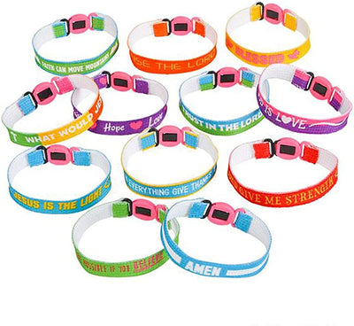 Kicko Assorted Friendship Bracelets - 120 Pieces - Church Events, Gift Ideas, Youth Group