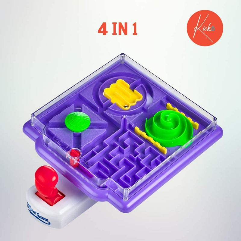 Kicko 4 in 1 Tilt Maze Puzzle Ball Game - 1 Piece Remote Control Brain Teaser Toy - Ideas