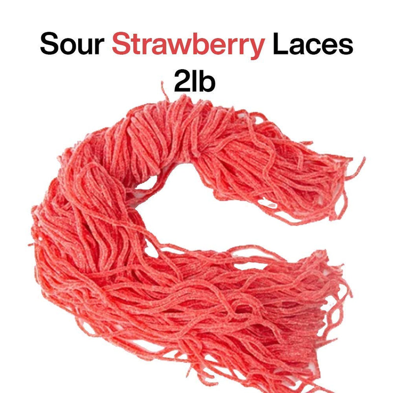 Kicko Sour Licorice Laces Variety Pack - Apple, Strawberry, and Blue Raspberry Flavors - 6