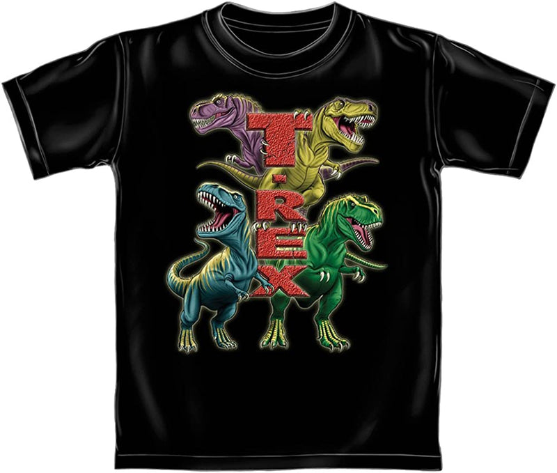 T-Rex Youth Tee Shirt (Glow in The Dark) (Kids Medium