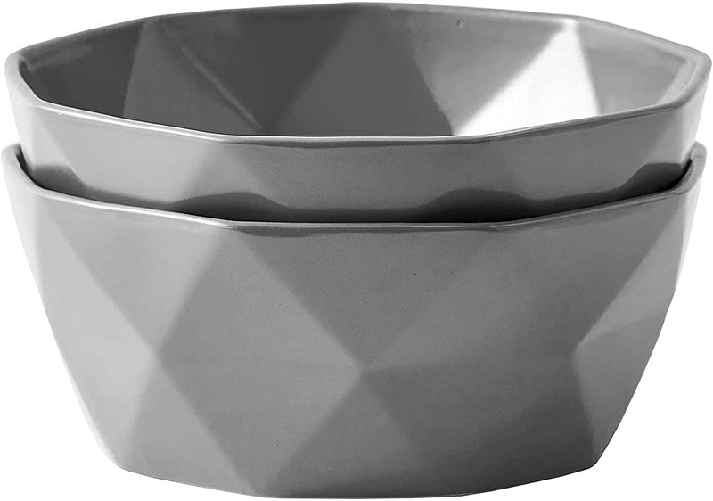 Geometric Ceramic Bowls - Oven To Table Bakeware Bowls - Elagent Matte Serving Bowls