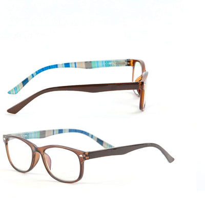 Blue-Light-Blocking-Reading-Glasses-Brown-Blue-2-50-Magnification-Computer-Glasses