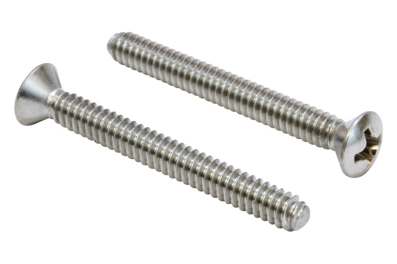 1420 X 12 Stainless Phillips Oval Head Machine Screw 50 Pc 188 304 Stainless