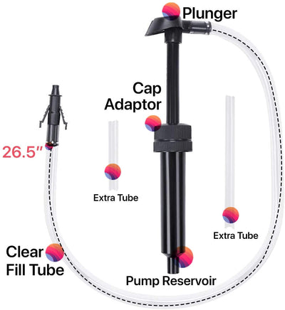 Katzco Fluid Transfer Pump - 26.5 Inch - for Toluene, Light Solvents, Gasoline, Water