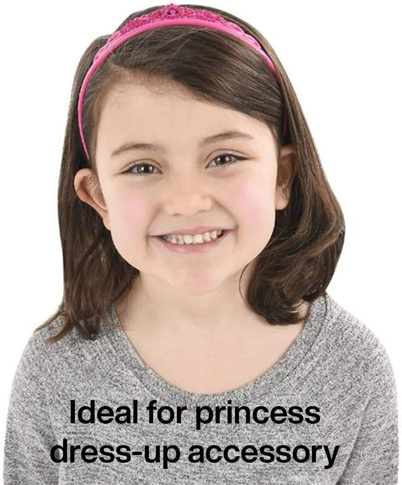 Kicko 5 Inch Plastic Tiara Headband - Princess Hairband for Girls - Pack of 12 Colored