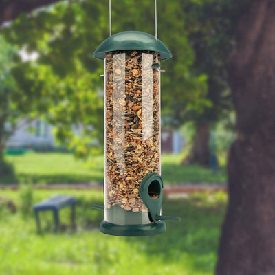 I 20cm grains of bird feed donors green with 2 approaching spaces bird feeding station
