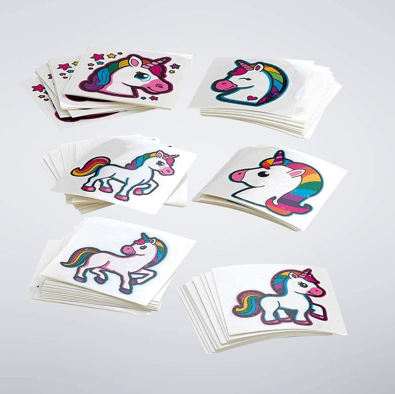 Kicko Unicorn Tattoos - 72 Pack - 2 Inch - for Kids, Party Favors, Stocking Stuffers