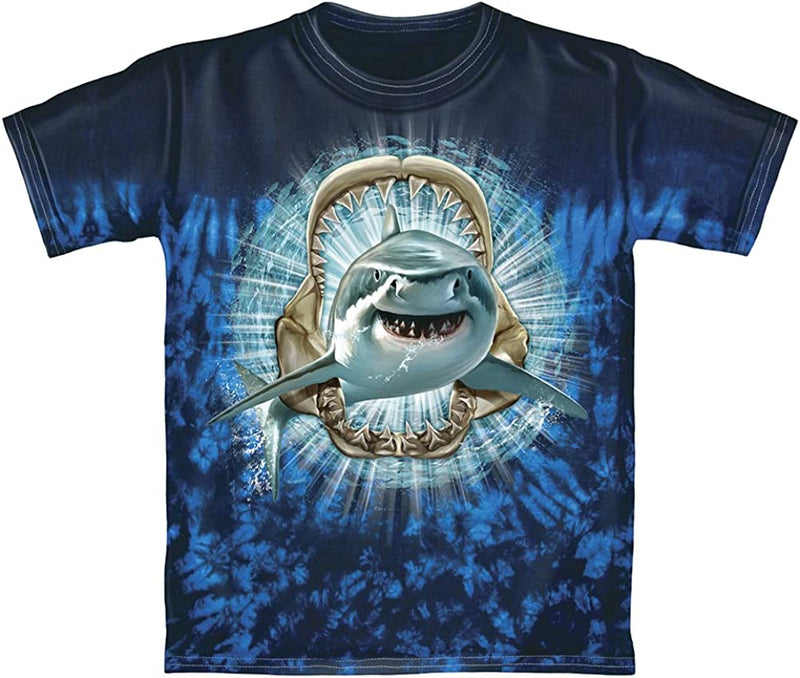 Shark Tie-Dye Youth Tee Shirt (Small 6/7