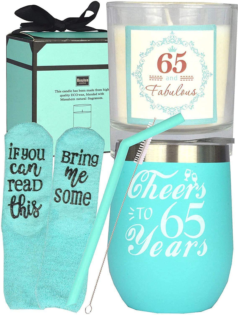 65th Birthday Decoration for Women, 65th Birthday Presents for Her, I&