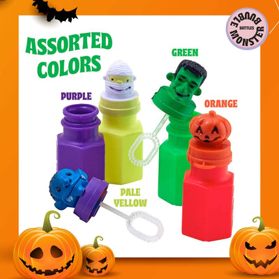 Kicko 2.75 Inch Halloween Bubble Bottle - 24 Pieces of Spooky Blob Holders - Perfect