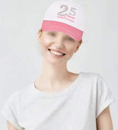 25th Birthday Gifts for Women, 25 Birthday Hat Pink, 25 Birthday Sash, 25th Birthday