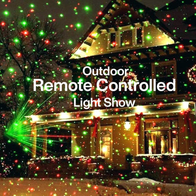 Kicko Holiday Lights Show with Remote - Red and Green Colors - for Christmas, Seasonal