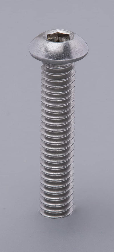 3/8"-16" x 2" Stainless Button Socket Head Cap Screw Bolt, (25 pc), 18-8 (304) Stainless