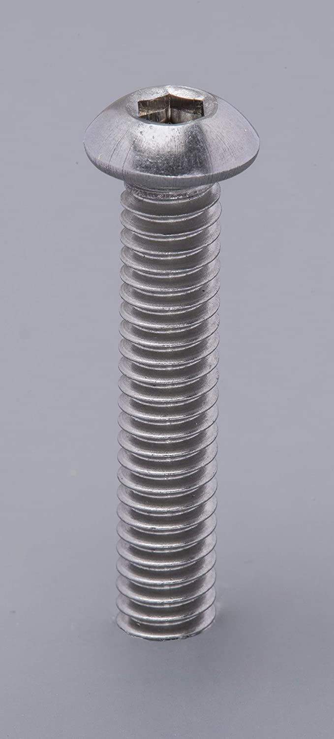 5/16"-18 x 3" Stainless Button Socket Head Cap Screw Bolt, (25 pc), 18-8 (304) Stainless