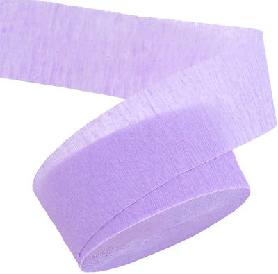 Kicko Purple Crepe Streamers - 6 Pack, 162 Feet x 1.75 Inches - for Kids, Party Favors