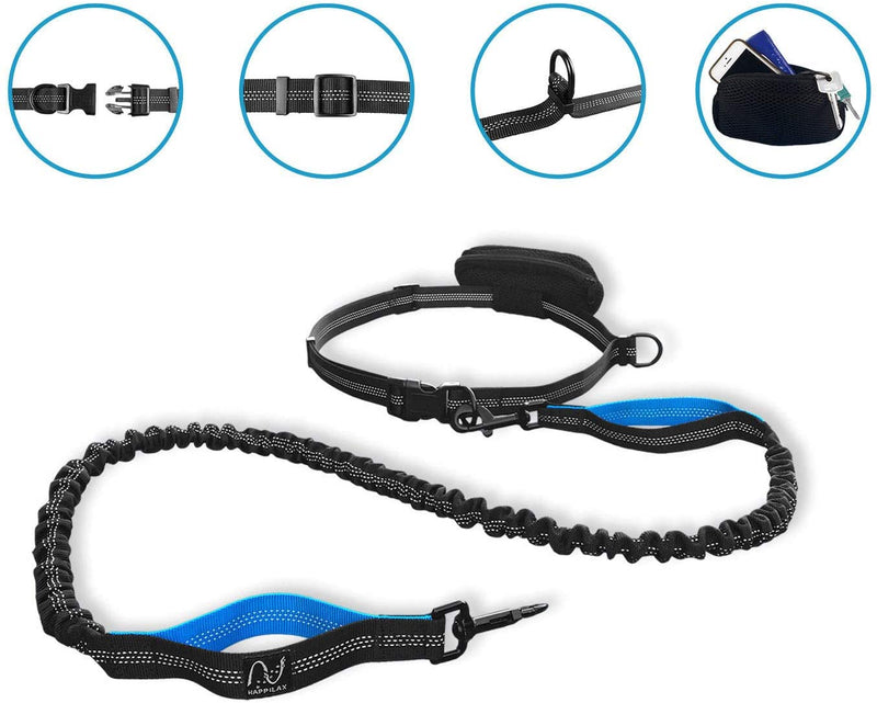 Jogging lines for dogs elastic and reflective dog leash to jog