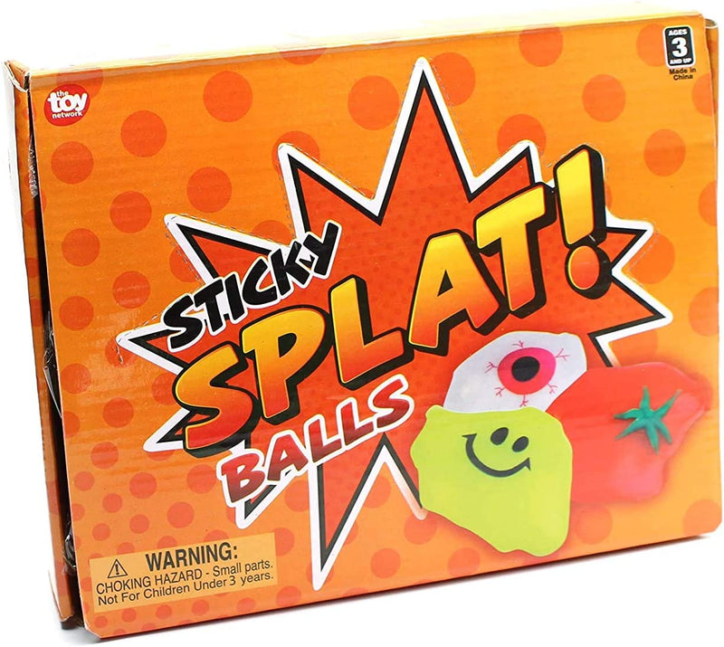 Kicko Sticky Splat Ball - 12 Pack - Squishy Assortment Creations - Novelty Toy Collection