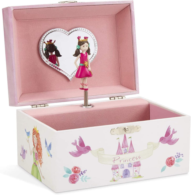 Corn And Castle Musical Jewelry Box Fairy Pcess Hearts Design Dance