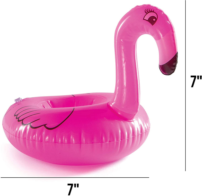 Top Race 24 Pink Inflatable Drink floaties | Pool Drink Holder Floats for Adults | Great
