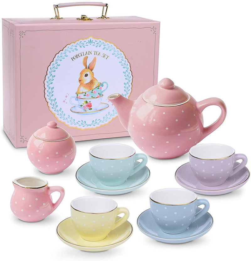 Porcelain tea service for little girls children&