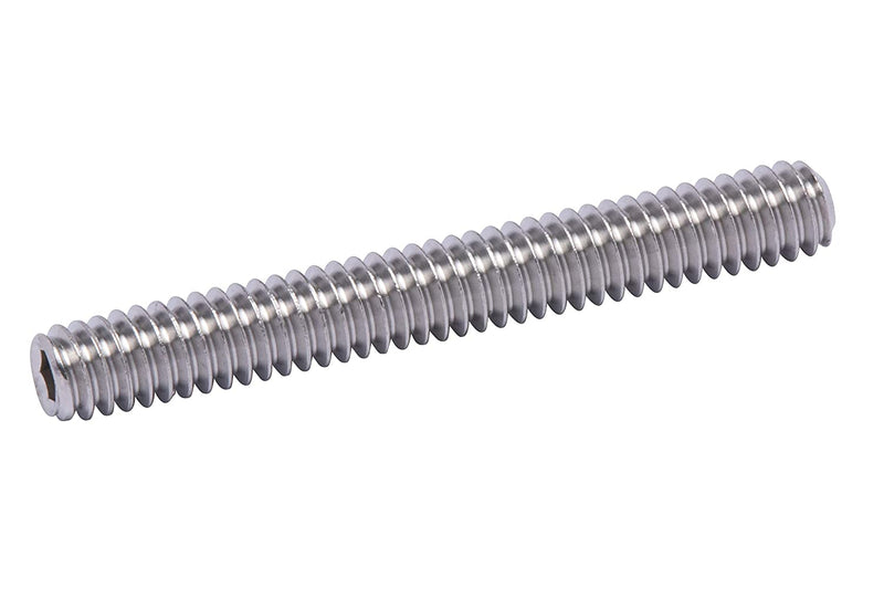 1/4"-20 X 3/4" Stainless Set Screw with Hex Allen Head Drive and Oval Point (50 pc), 18-8