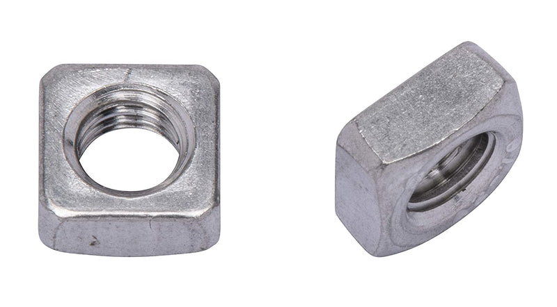 M5-.80 x 8 Metric Stainless Square Nut, (100 Pack), 304 (18-8) Stainless Steel Nuts, DIN