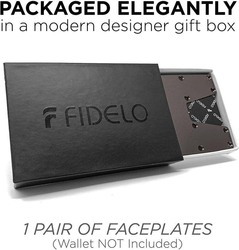 Fidelo ECLIPSE Minimalist Wallet Faceplates  Slim Wallet Credit Card Holder NOT