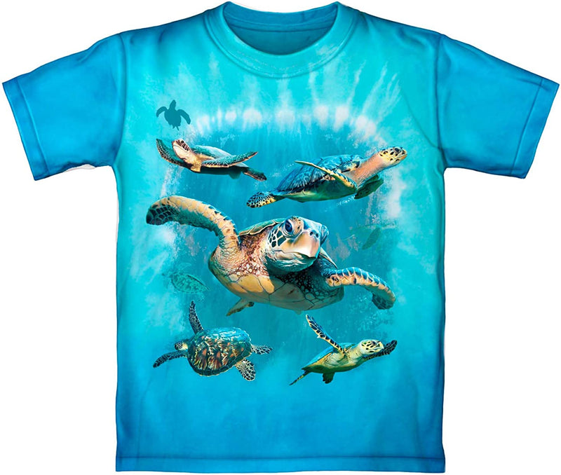 Sea Turtles Tie-Dye Youth Tee Shirt (Large 12-14