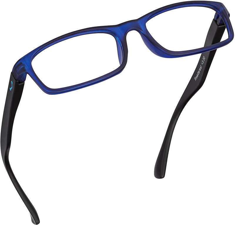 Blue-Light-Blocking-Reading-Glasses-Blue-Black-0-00-Magnification-Computer-Glasses