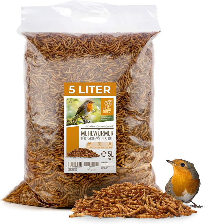 I noble mealworms dried 5 liters I dried mealworms for birds and hedgehogs