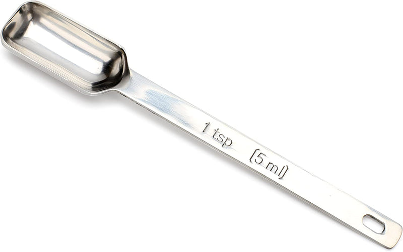 2lbDepot Single 1/8 Teaspoon (tsp) Measuring Spoon, Heavy-Duty Stainless Steel, Narrow