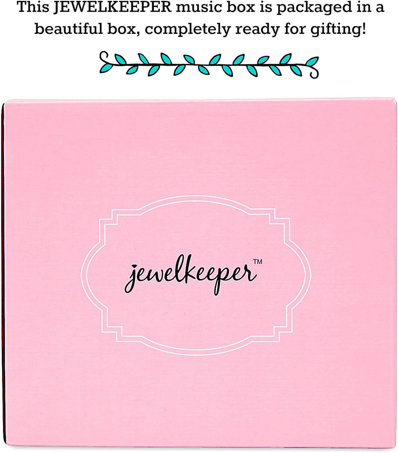 Jewelkeeper Personalize-Your-Own Pink Musical Ballerina Jewelry Box with 2 Pullout