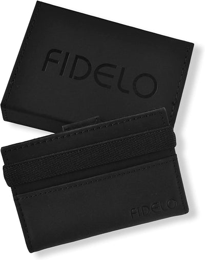 Minimalist Wallet Credit Card Holder  Fidelo Mens Slim Wallet - RFID Blocking + Full