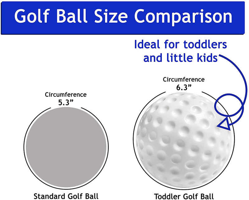 Botabee Toddler & Little Kids Replacement Golf Ball - for Little Tikes Golf Set - 6 Pack
