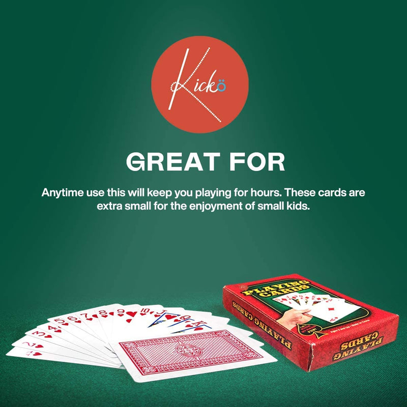 Kicko 24-Decks Playing Cards - Red Printed Box Individual Packing for Party Favors, Boys