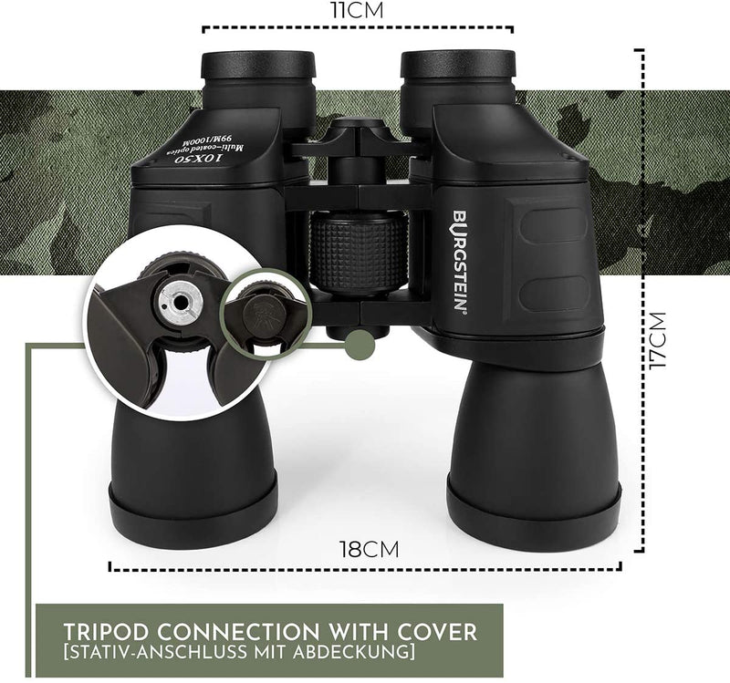 Binoculars adult 7x50 telescope compact binoculars with bag i field stopper