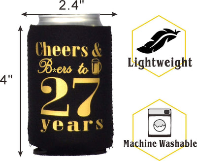 27th Birthday Gifts for Men, 27th Birthday Gifts, 27th Birthday Can Cooler, 27th Birthday