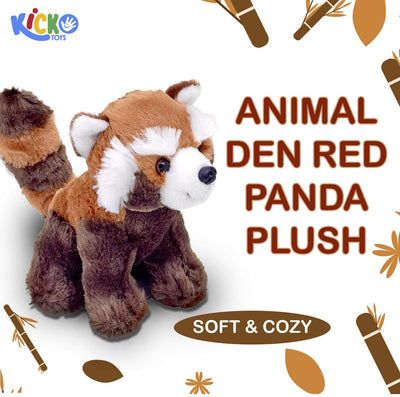 Kicko Red Panda Plush - 1 Piece - 8 Inch - Woodland Stuffed Animals for Kids, Role