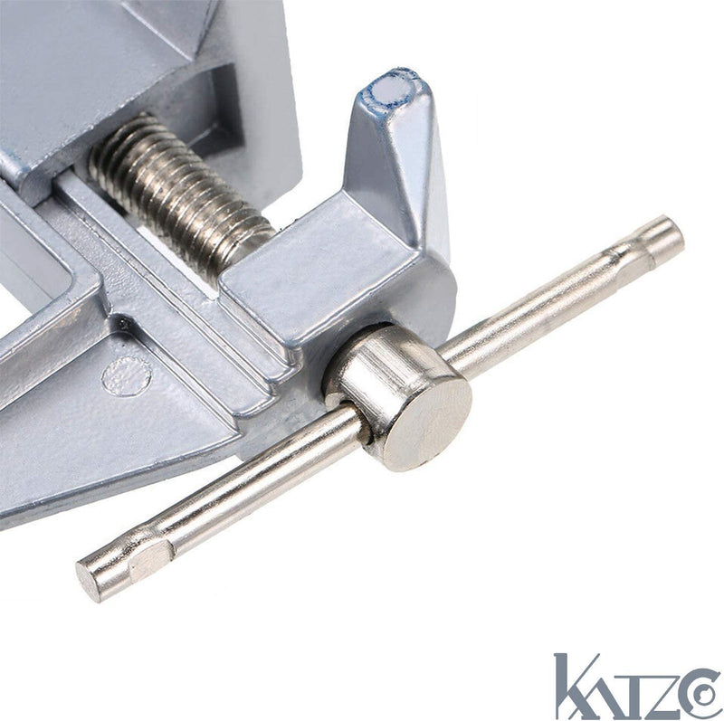 Katzco Mini Table and Bench Vise - for Small Work, Crafts, Arts, Detailing, Woodworking